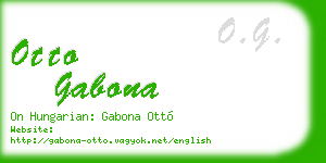 otto gabona business card